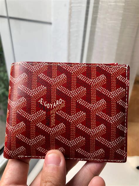 goyard short leather wallet|goyard wallet price list.